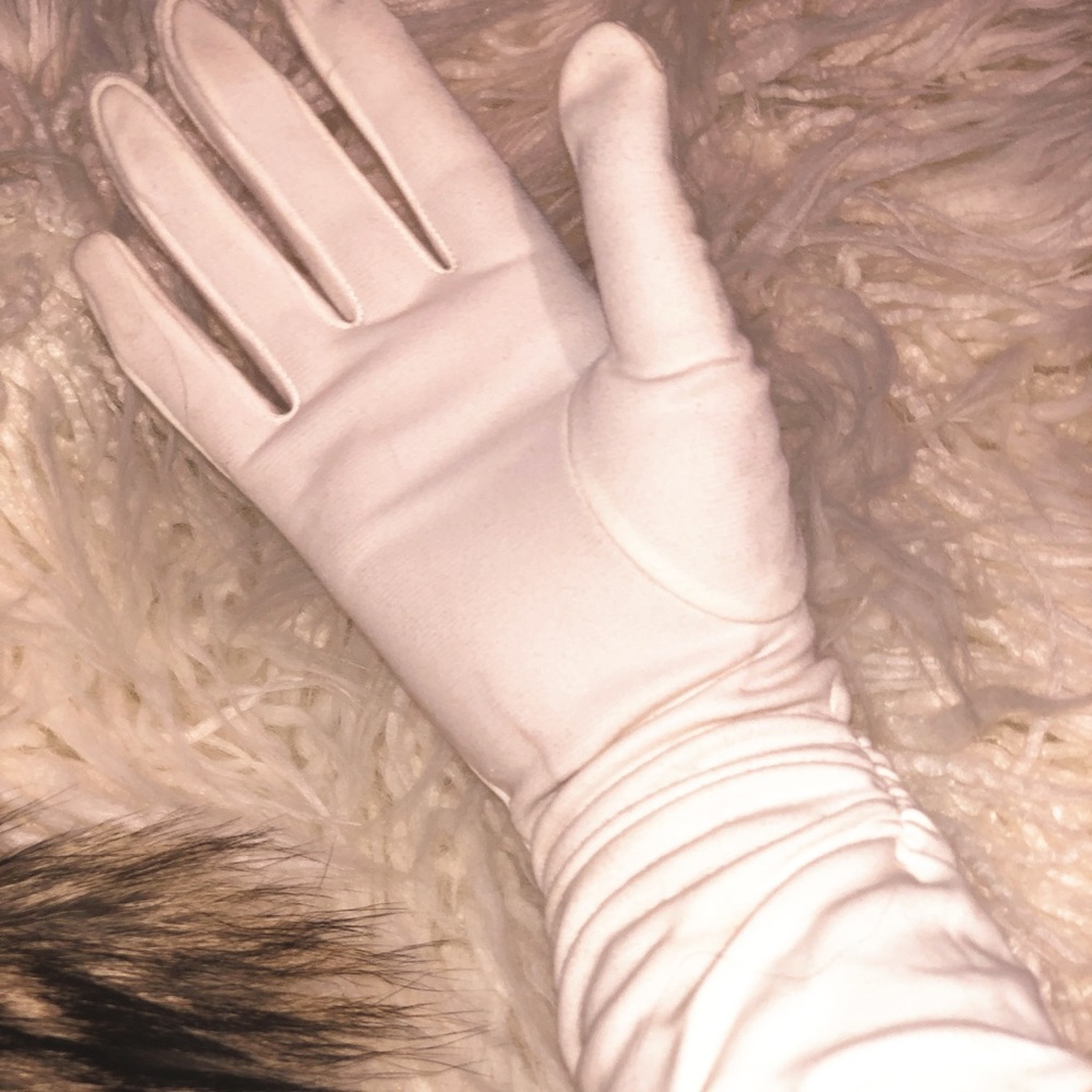 Vintage 1950s and 60s white ballroom gloves